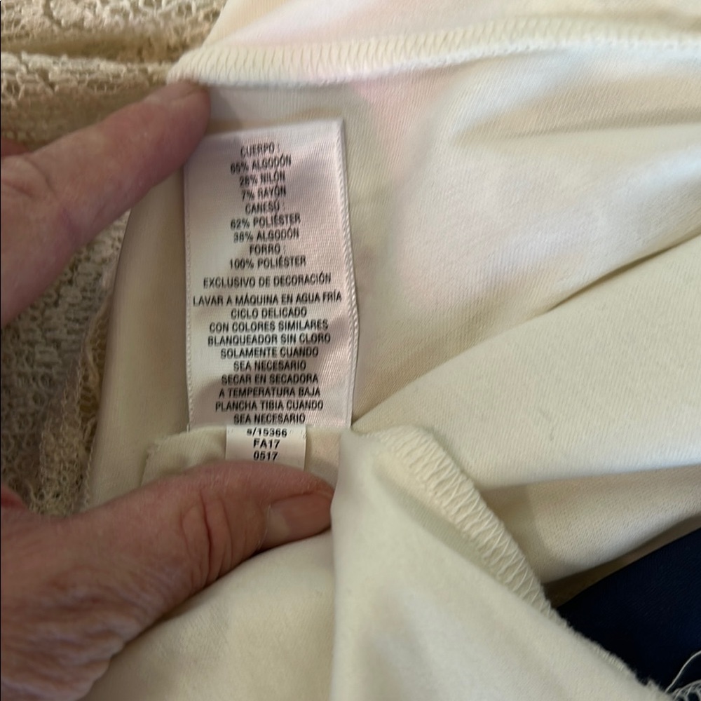 Style & Co. White Embroidered Peplum Tunic - Picture 7 of 10